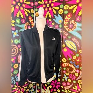 Black and white converse jacket